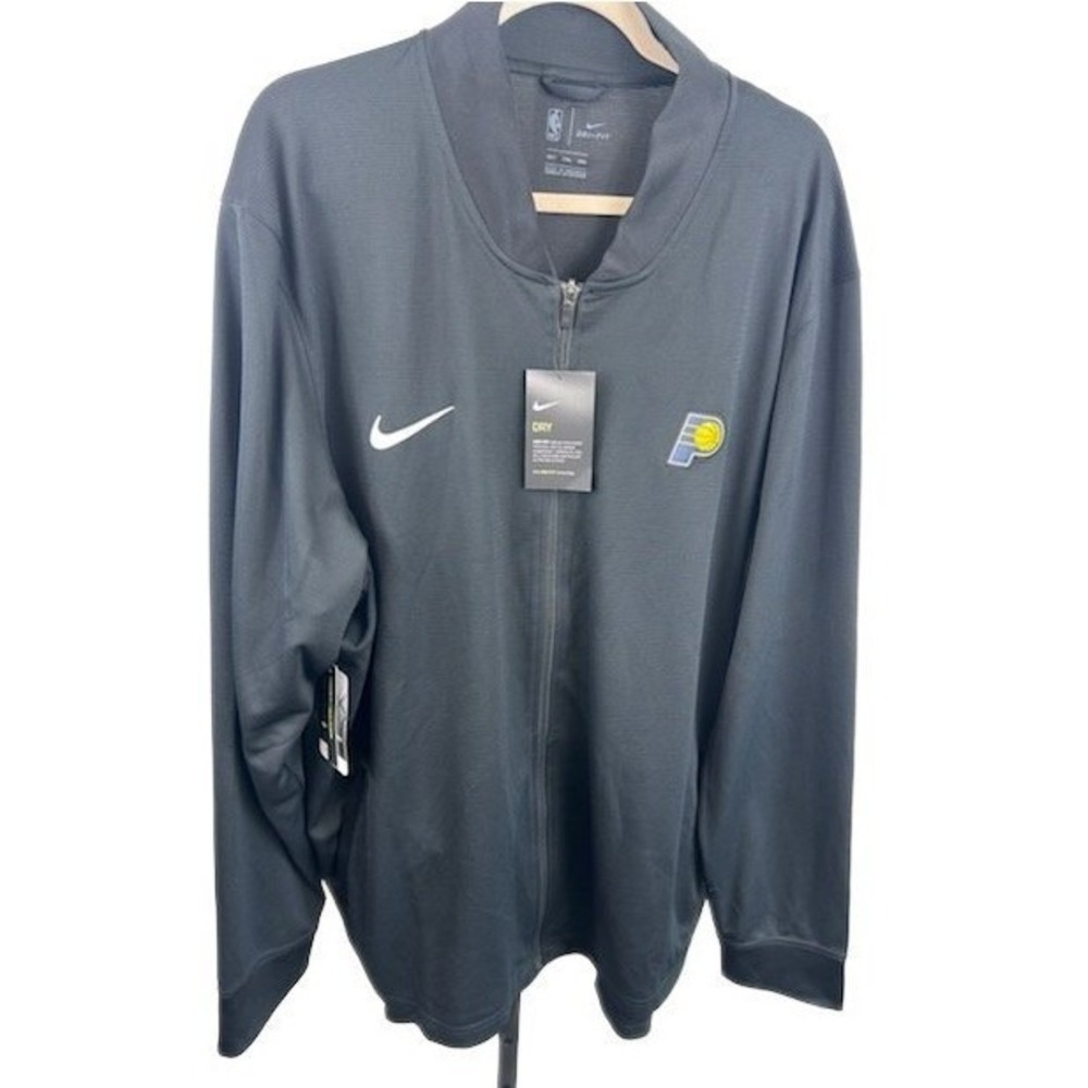 NEW Nike Indiana Pacers Track Jacket‎ Men's Size 3XL Tall Dri FIT Full Zip Sport